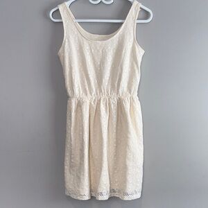 Mossimo Supply Co. Cream Lace Summer Dress